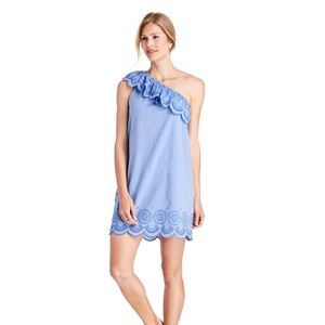 NWT Vineyard Vines one shoulder eyelet dress, M
